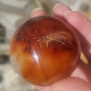 carnelian sphere  50mm